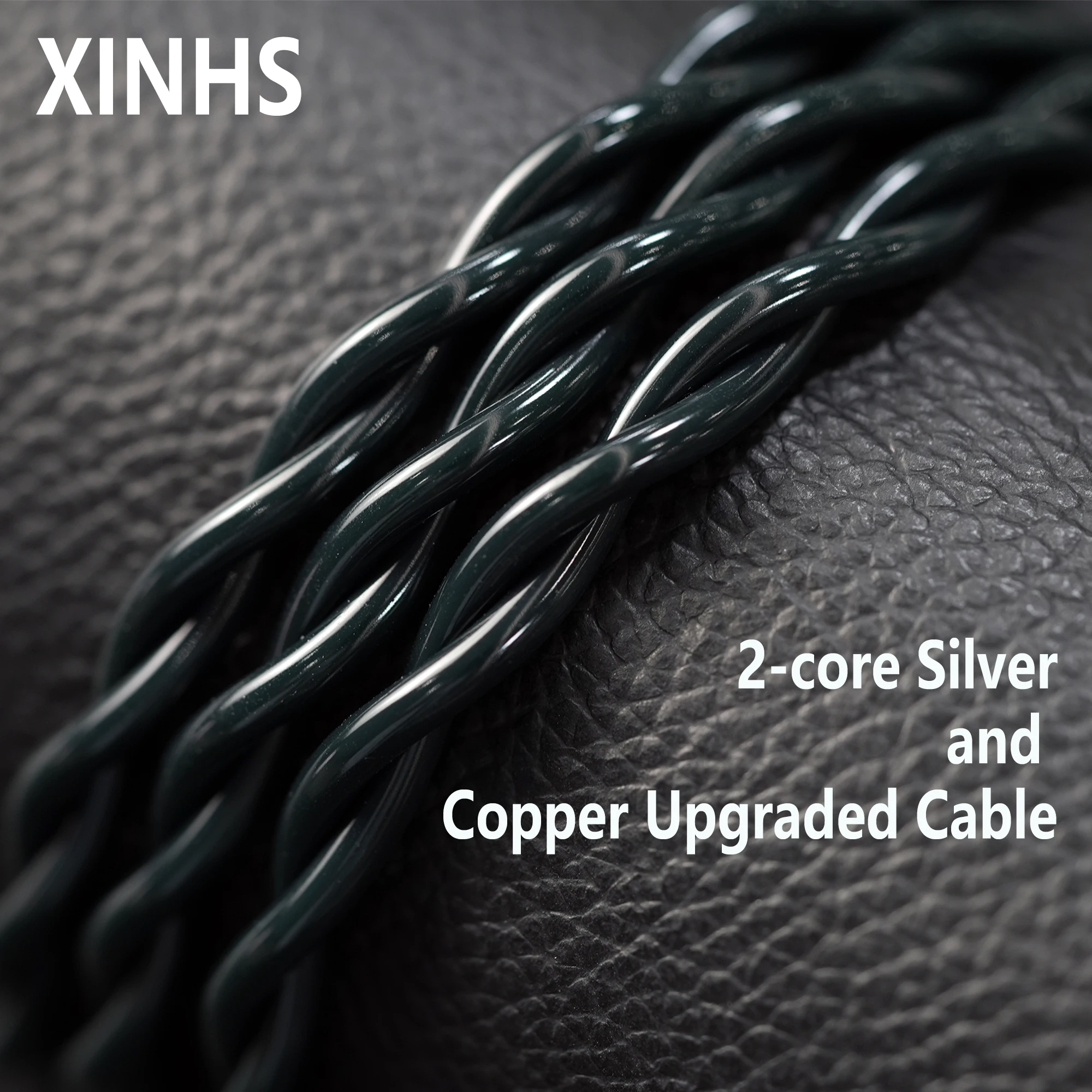 XINHS-2 S88 Core Azul Escuro Prata Cobre Coaxial Leeds Estrutura Cabo de fone de ouvido atualizado
