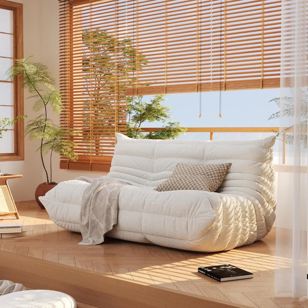 كراسي كيس فول إسفنجية عالية المرونة بحجم الكبار مع قاعدة مضادة للانزلاق للاسترخاء عن طريق النار