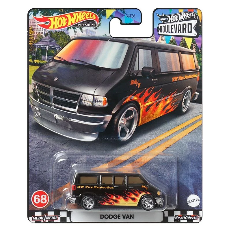 Original Hot Wheels Premium Car Boulevard Diecast 1/64 Vehicles Dodge Van 22B-STi Version Nissan Kid Boys Toys for Children Gift