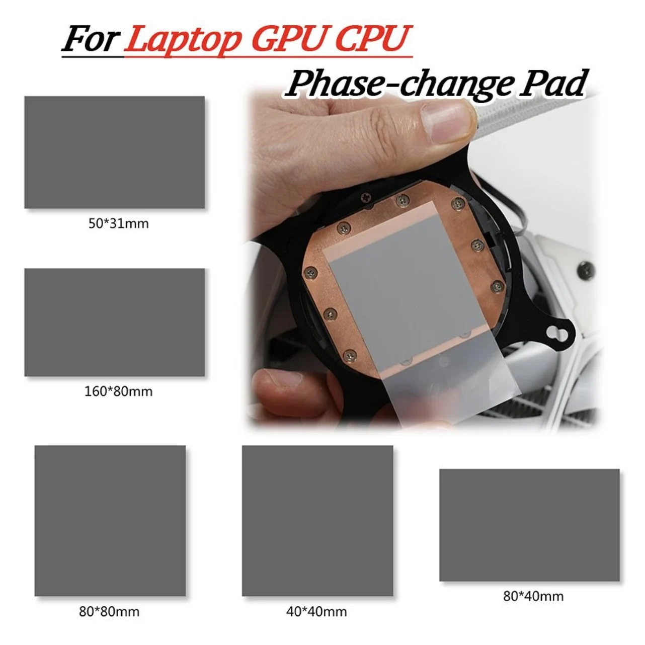 Phase Change Pad Honeywell PTM7950 Thermal Paste GPU CPU Heatsink 40x80X0.2mm Cooling Conductive Silicone Pad Mat Thermal Paste