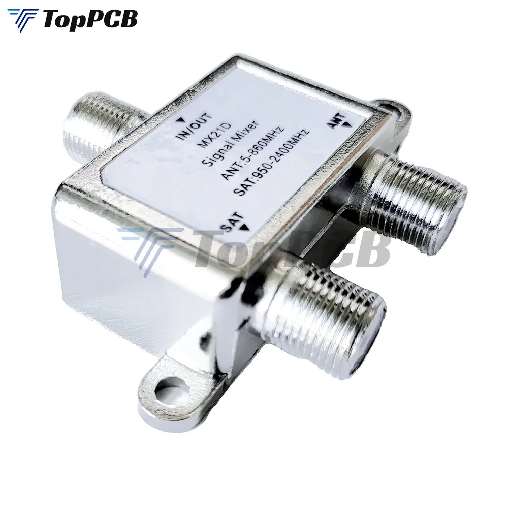 2 in 1 2 Way Satellite Splitter MX21D TV Signal Cable TV Signal