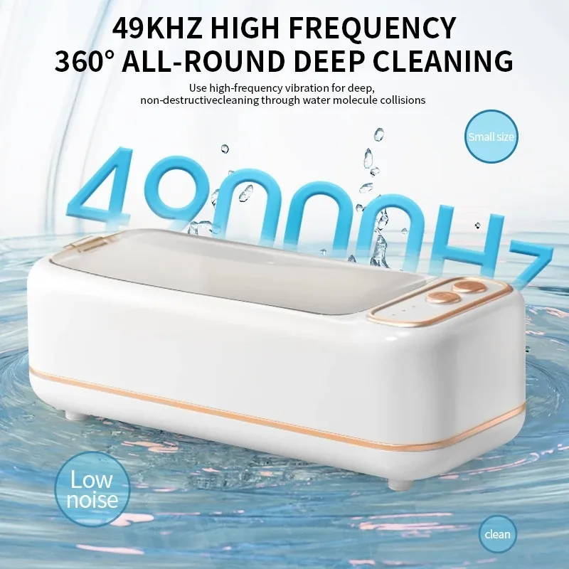Portable Ultrasonic cleaning machine, Travel Cleaner, USB Charging | High Frequency Vibration Cleaning Machine