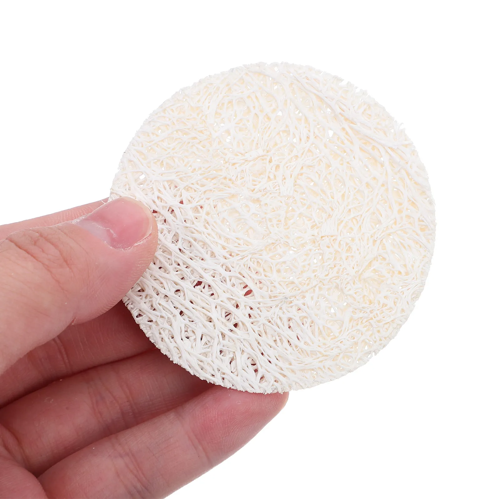 5Pcs Natural Luffa Scrub Pads Gentle Exfoliating Bath Sponge for Women Men Pore Cleansing Oil Control Acne Reduction Shower Pad