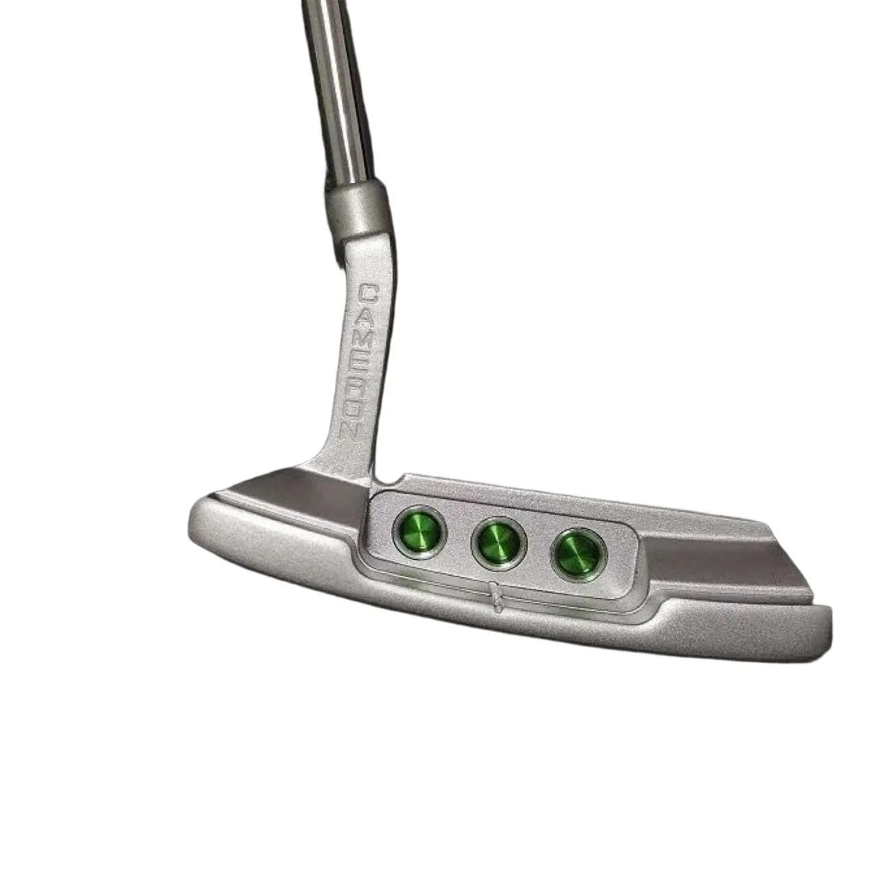 

Silver Leaf Blade Putter - Botanical Engraved Precision Club, Plumber's Neck Design with Premium Headcover