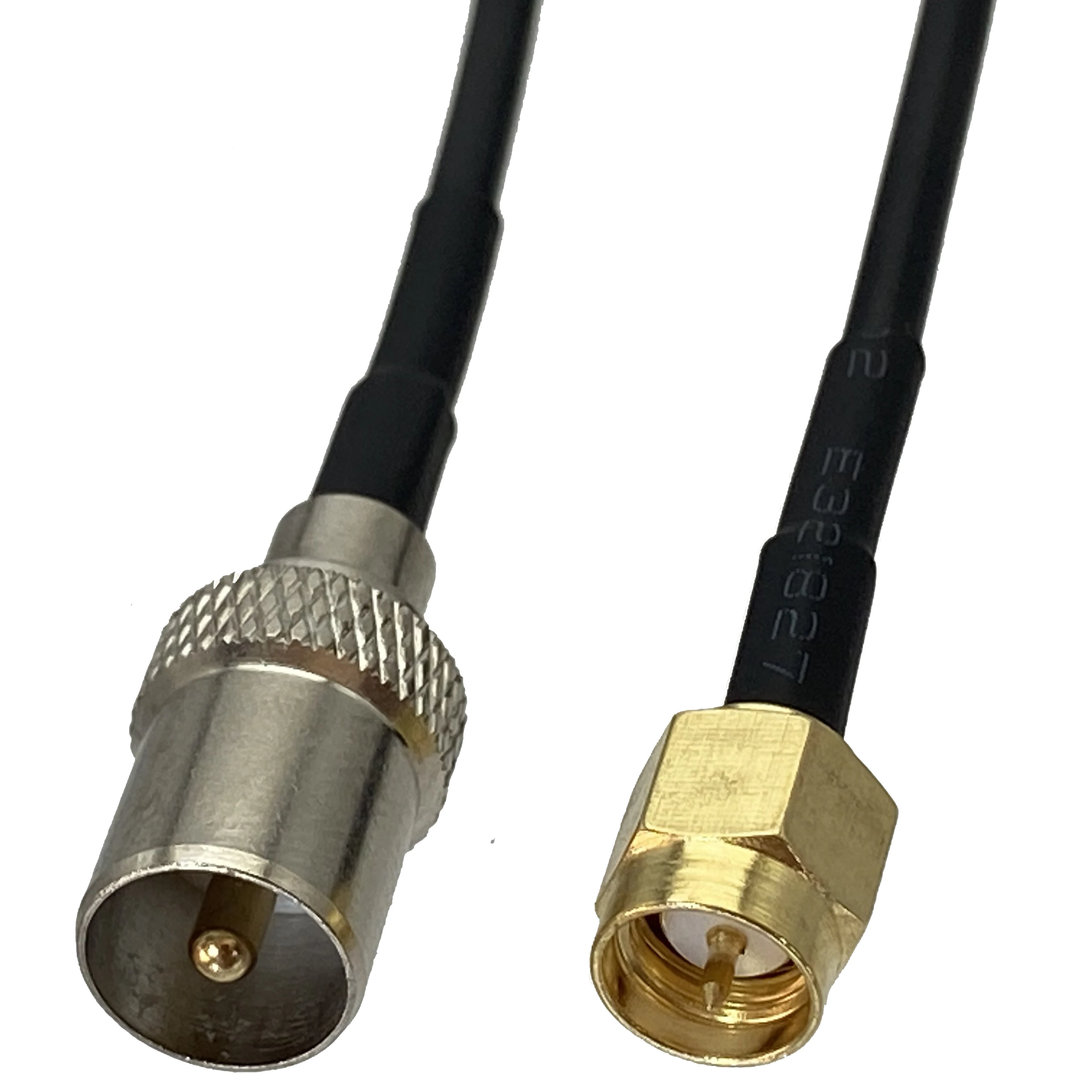 

RG174 IEC PAL DVB-T Male Plug to SMA Male Plug RF Coaxial Connector Pigtail Jumper Cable Wire Terminals New 4inch~10FT