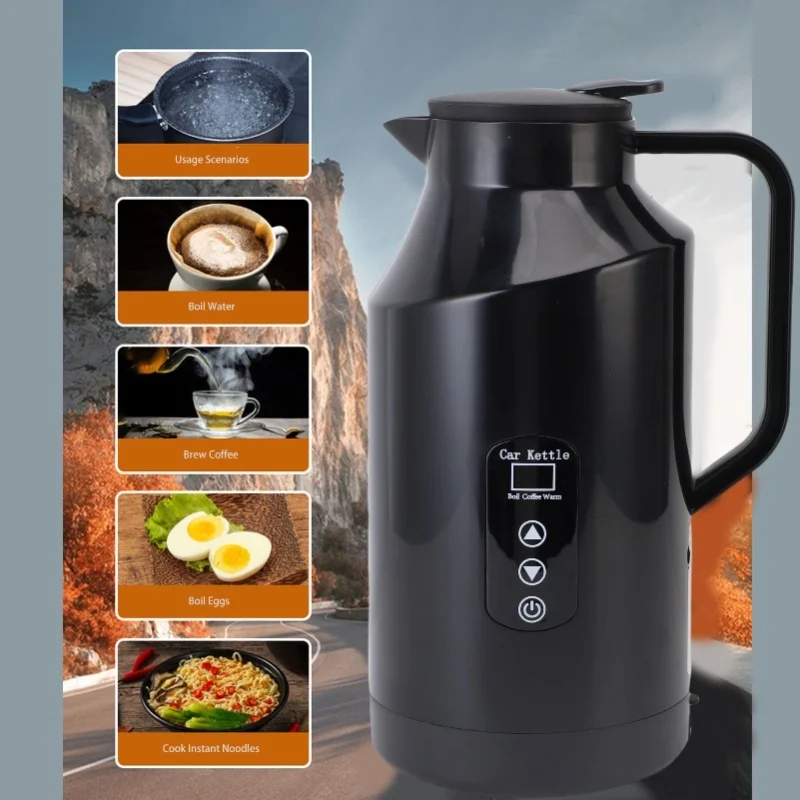 bouilloire-electrique-portable-pour-voiture-1500-ml-chauffe-eau-multi-temperatures-reglables-chauffe-cafe-et-the-arret-automatique-pour-utilisation-en-camion