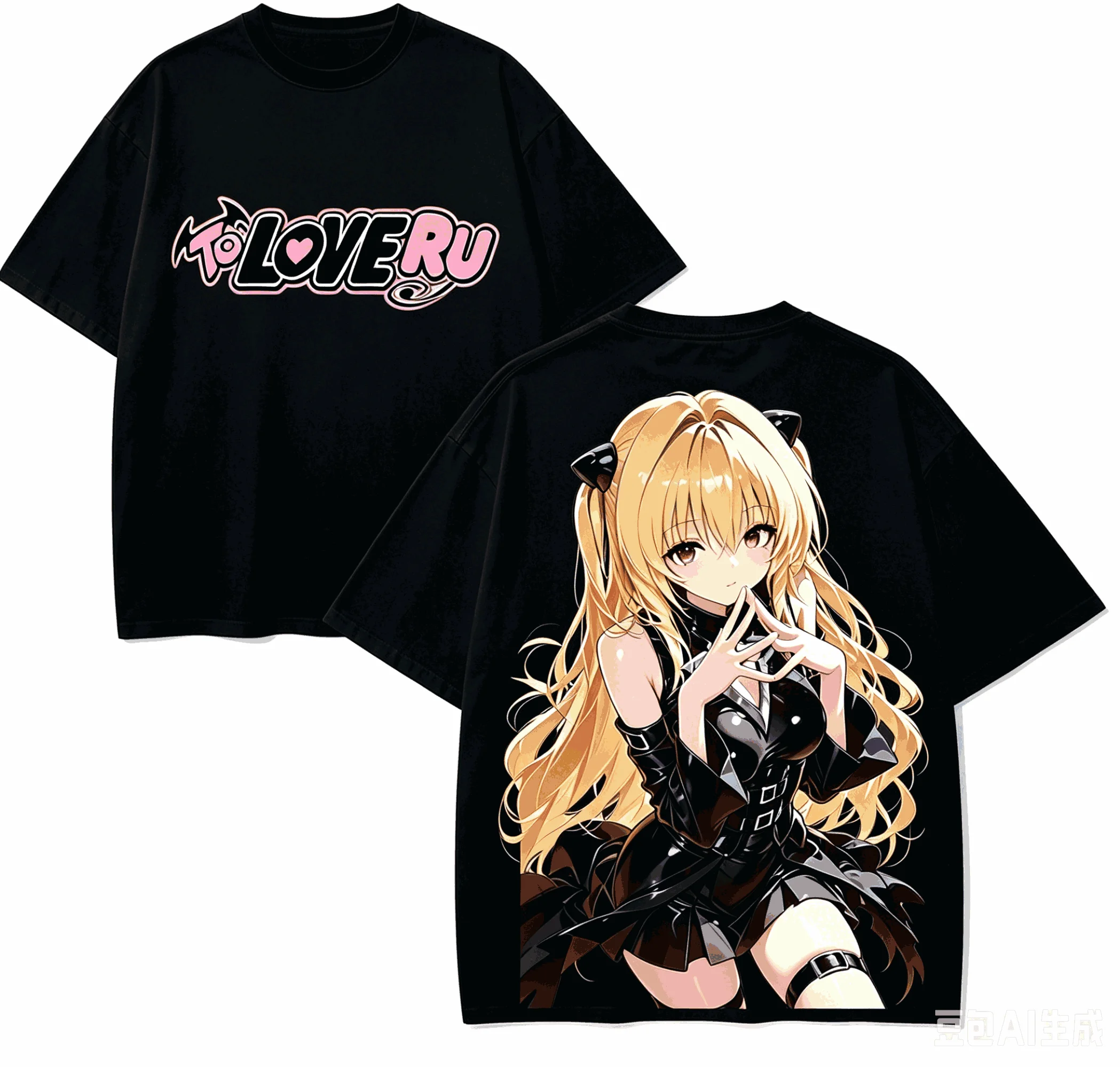 To LOVE-Ru Anime Lover T-shirt Harajuku Cotton New Model High Street Retro Fashion Oversized Unisex Hot Product Comfortable Soft