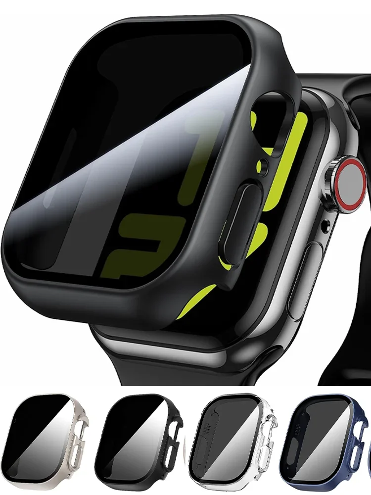 Screen Protector for Apple Watch ultra 2 case 49mm Anti-Spy Tempered Glass Cover iWatch serie 9 8 SE 7 6 5 4 44mm 40mm 45mm 41mm