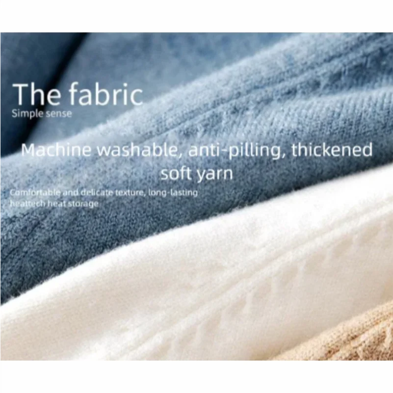 New Winter Warmth Men's Casual Sweater Round Neck Long Sleeve Knitted Sweater Fashion Top Customize Your Design Pattern Text