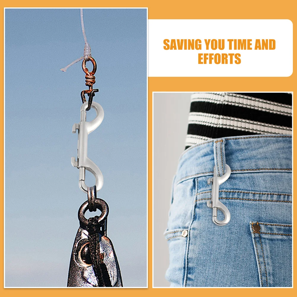 

6Pcs Smooth No Edge Snap Hooks Heavy Duty for Dog Leashes Bags Straps Lanyard Clasps Snap Hook Pet Buckle Hook