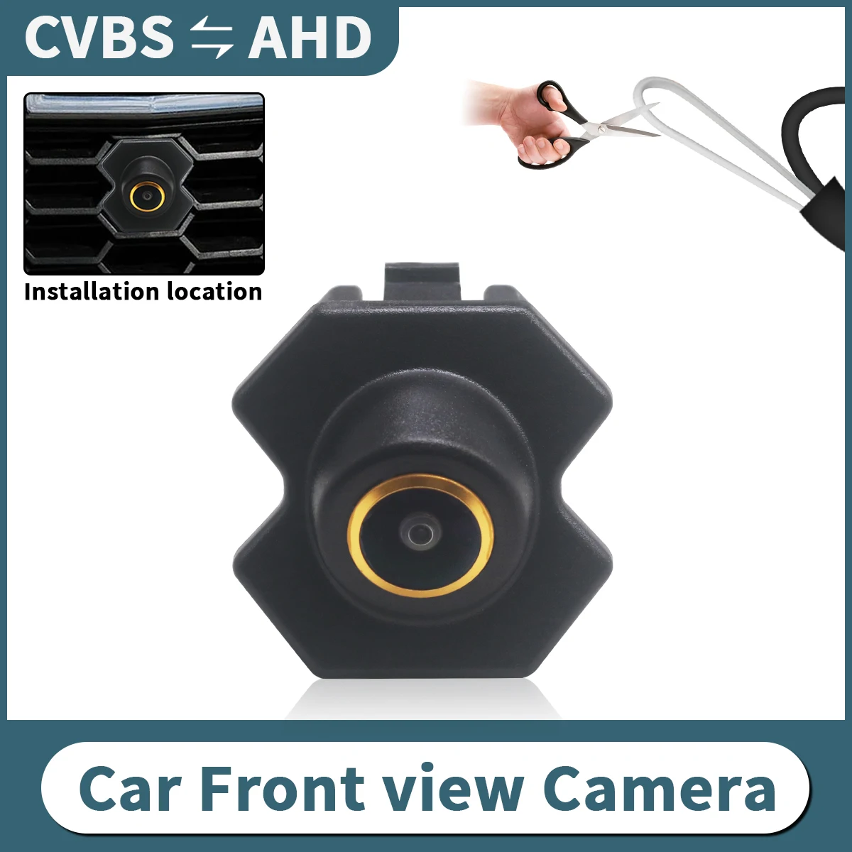 AHD Waterproof Car Front View Camera For Chevrolet Cruze Captiva  Sonic Orlando Sail Spark GT Aveo Vehicle Front Parking Camera