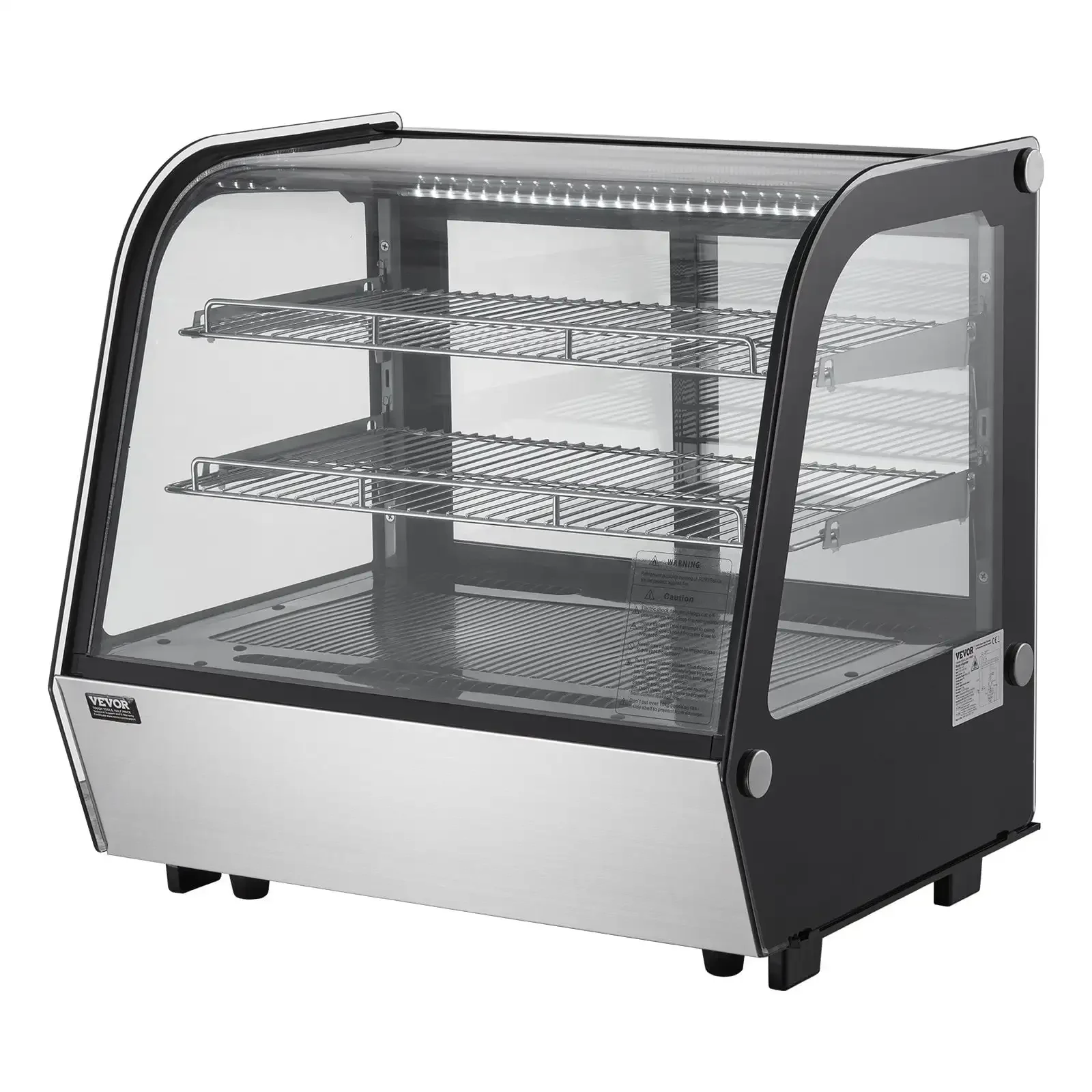 Refrigerated Display Case Bakery Display Fridge Case 4.2 cu ft/115L 2-Tier