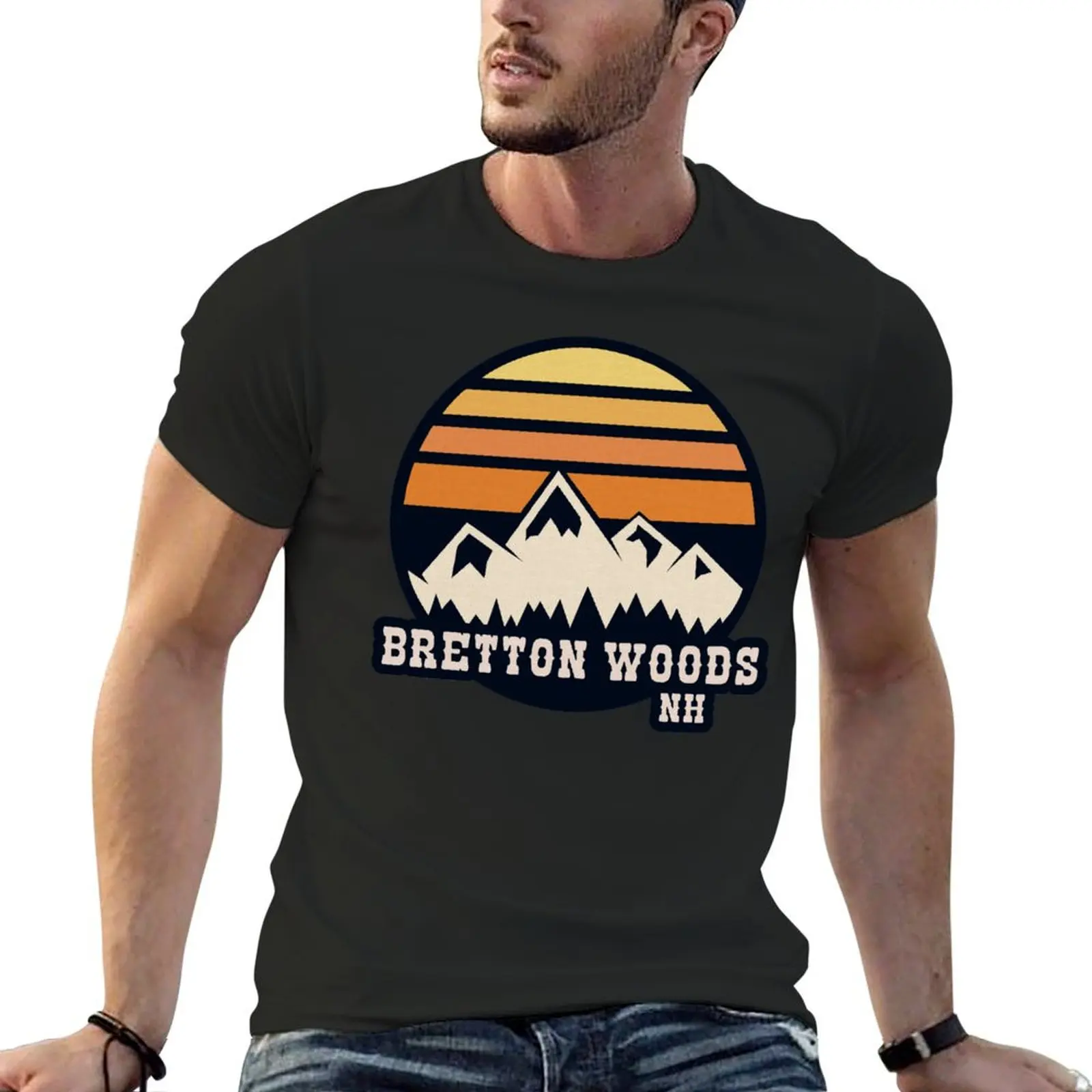 Bretton Woods Vintage T-Shirt plus size clothes graphic t shirts boys animal print man t shirt graphic t shirts men