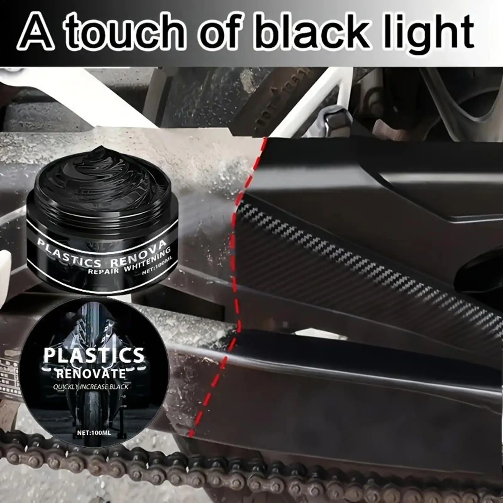 Car Trim Restorer Car Dashboard Restorer 100ML Fade-Resistant Quick-Drying High-Gloss UV-Protectant Rubber Repair Wax For Boat