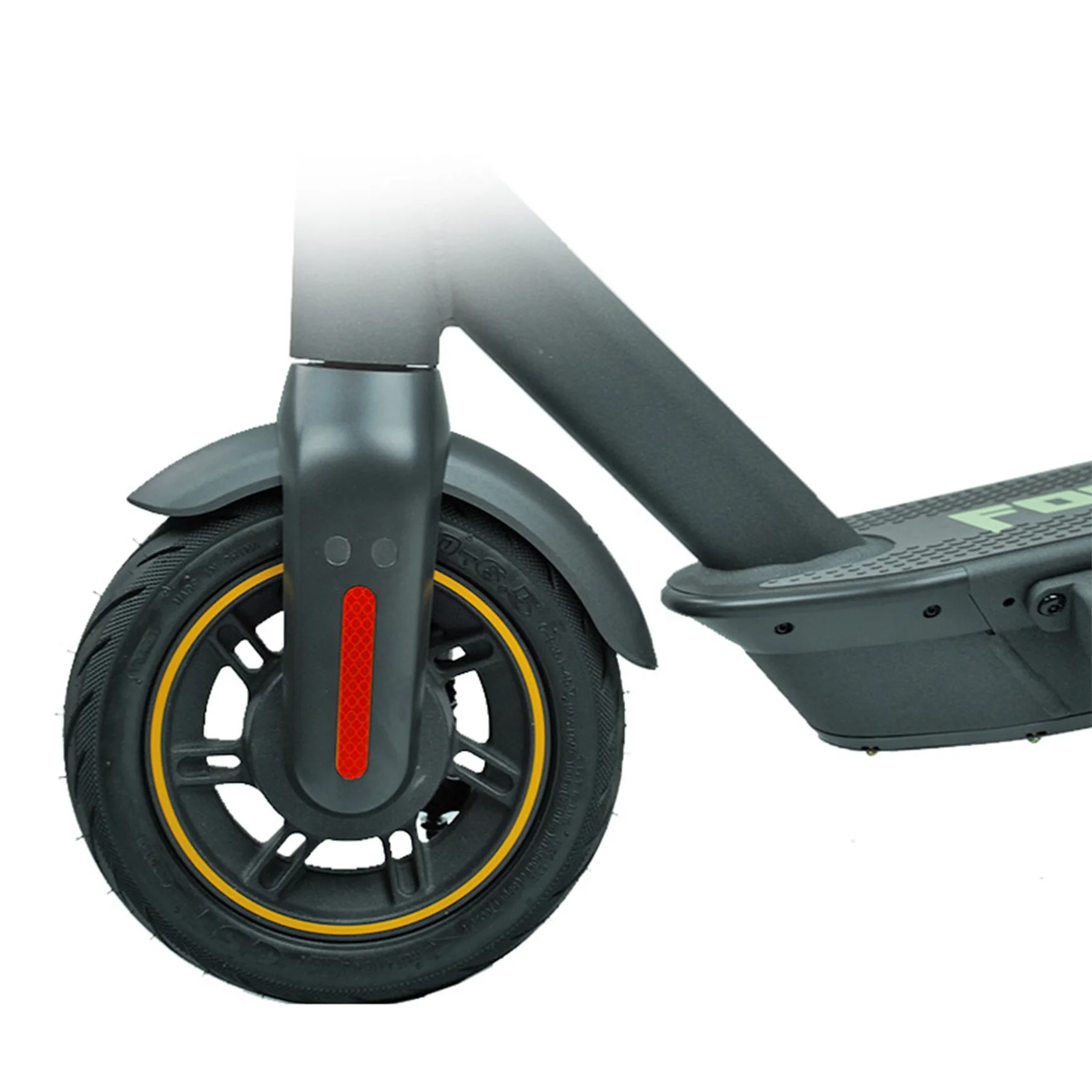 Front Rear Wheel Cover Protective Shell Reflective Sticker for Ninebot Max G30 Scooter Accessories 4PCS, Red