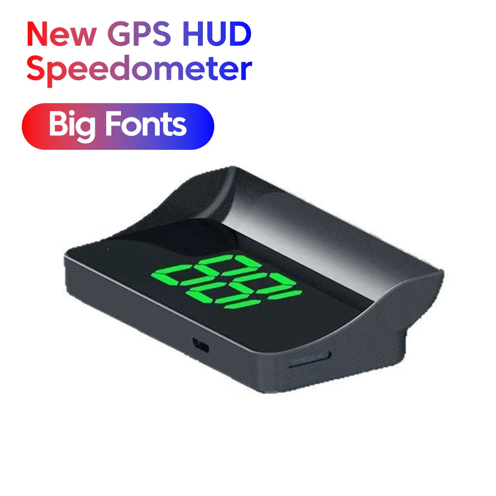 Car Head Up HD Display GPS Speedometer Speed KMH Digital HUD Windshield Projector For All Cars Auto Electronics Accessory