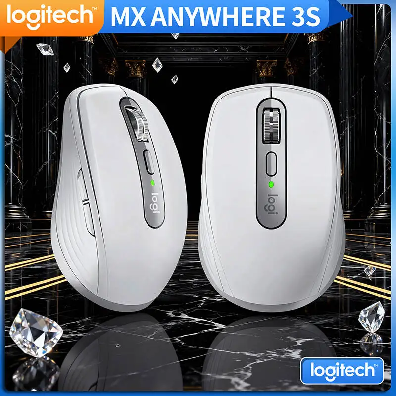 

Компактная мышь Logitech MX Anywhere 3S, эргономичный дизайн, перезаряжаемая, с быстрым прокруткой для портативных ПК Mac