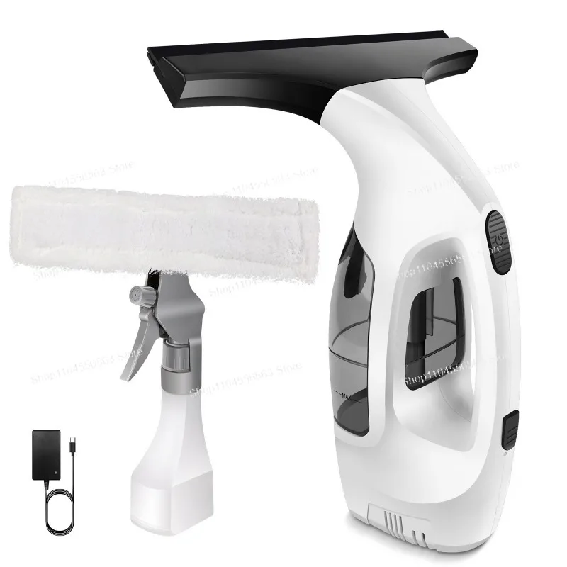 

Cordless Rechargeable Window Vac - 150ml Water Tank, Lightweight with Squeegee Head (US Plug)