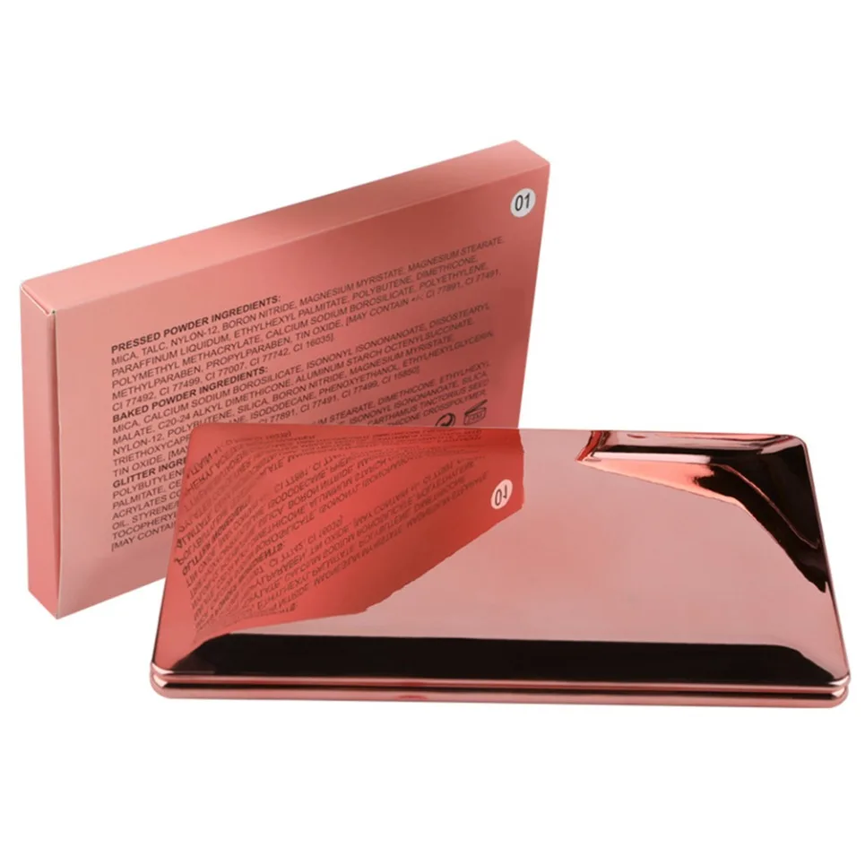 12色ミラーゴールドアイシャドウパレット、プライベートラベルカスタムロゴ、ヴィーガンメイクアップ、卸売アイシャドウ