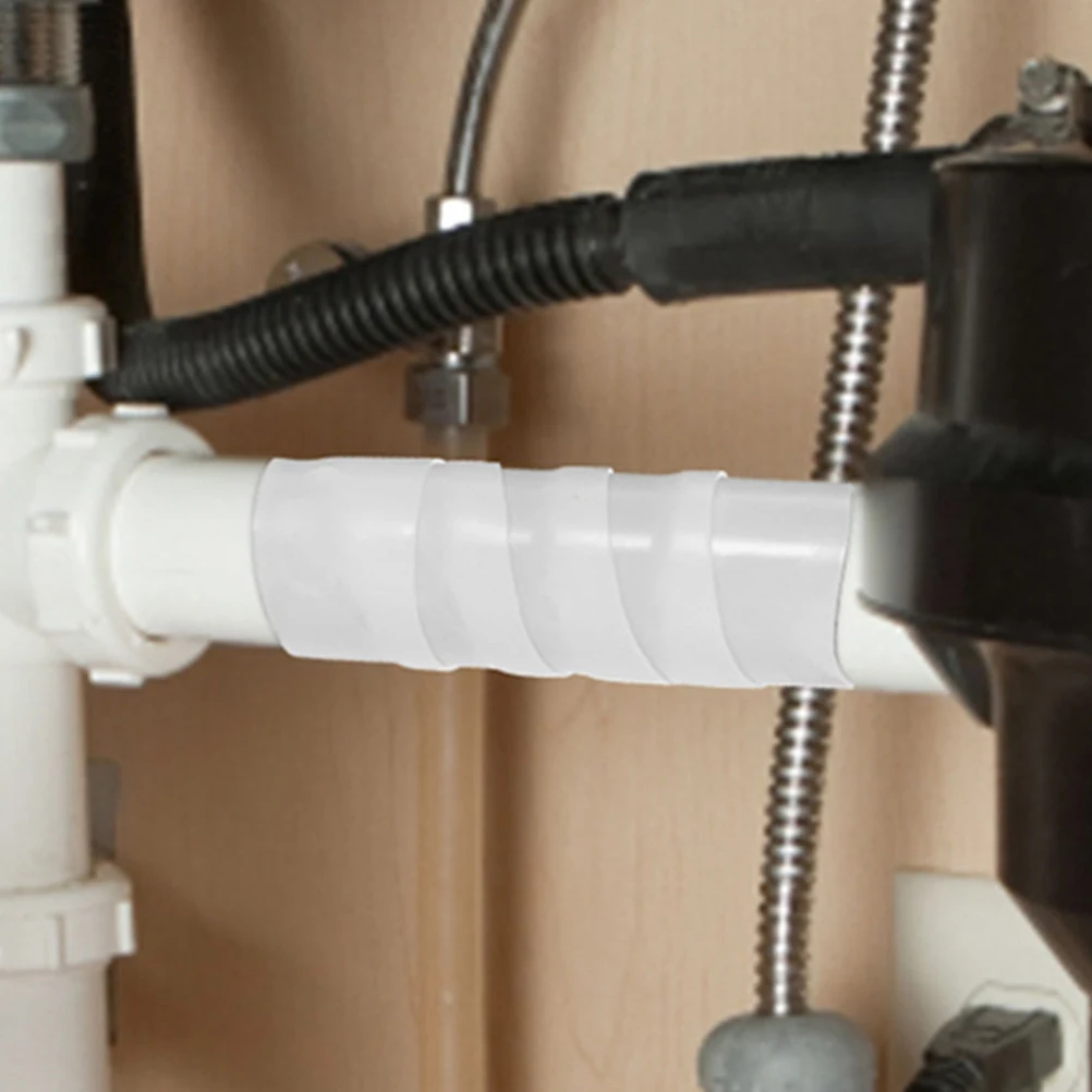 

2 Rolls PVC Waterproof Tape for Pipe Repair Duct Leak Sealing Sewer Faucet Heating Joints Steel Fixing Plumbers