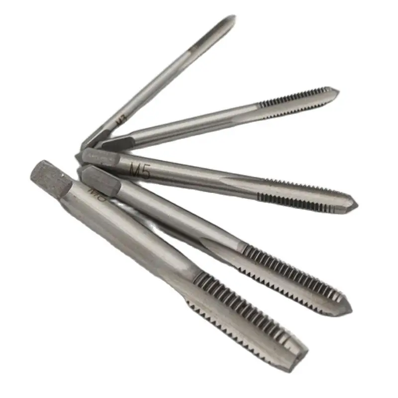 5pcs HSS A Spirale Scanalata Vite Filettatura Metrica Crew M3-M8 Rubinetto Punta Del Trapano Strumenti