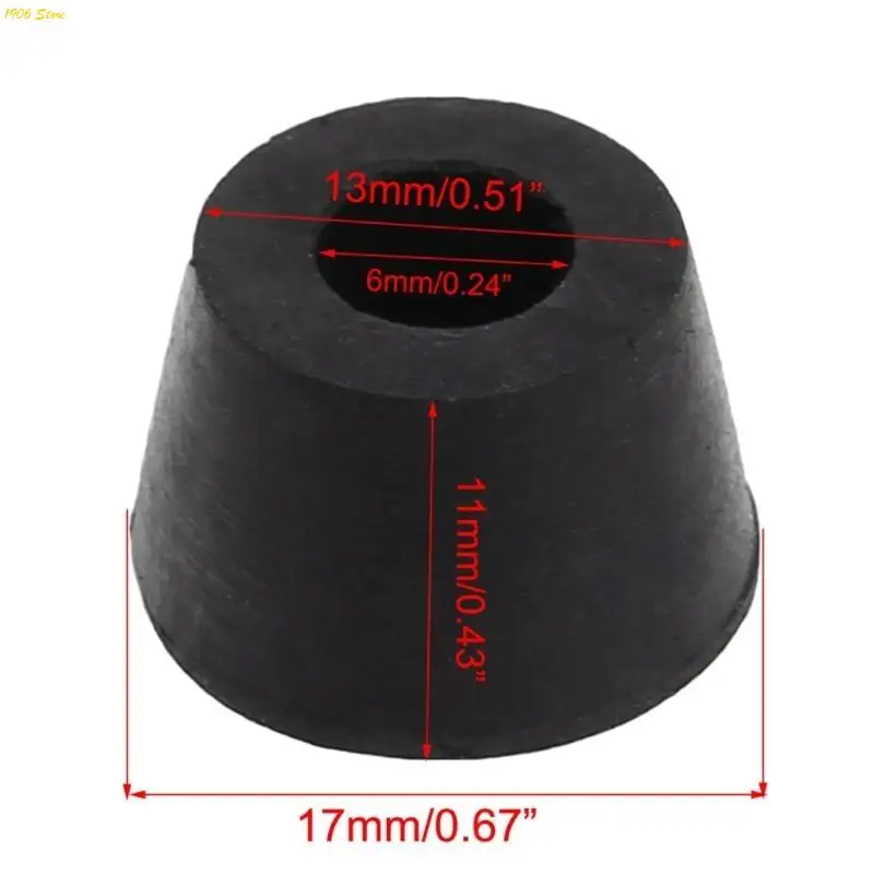 u1jb 20 pcs أداة مطاطية لحالة الخزانة غير القابلة للانزلاق مصدات القدم قدم 17x10x1
