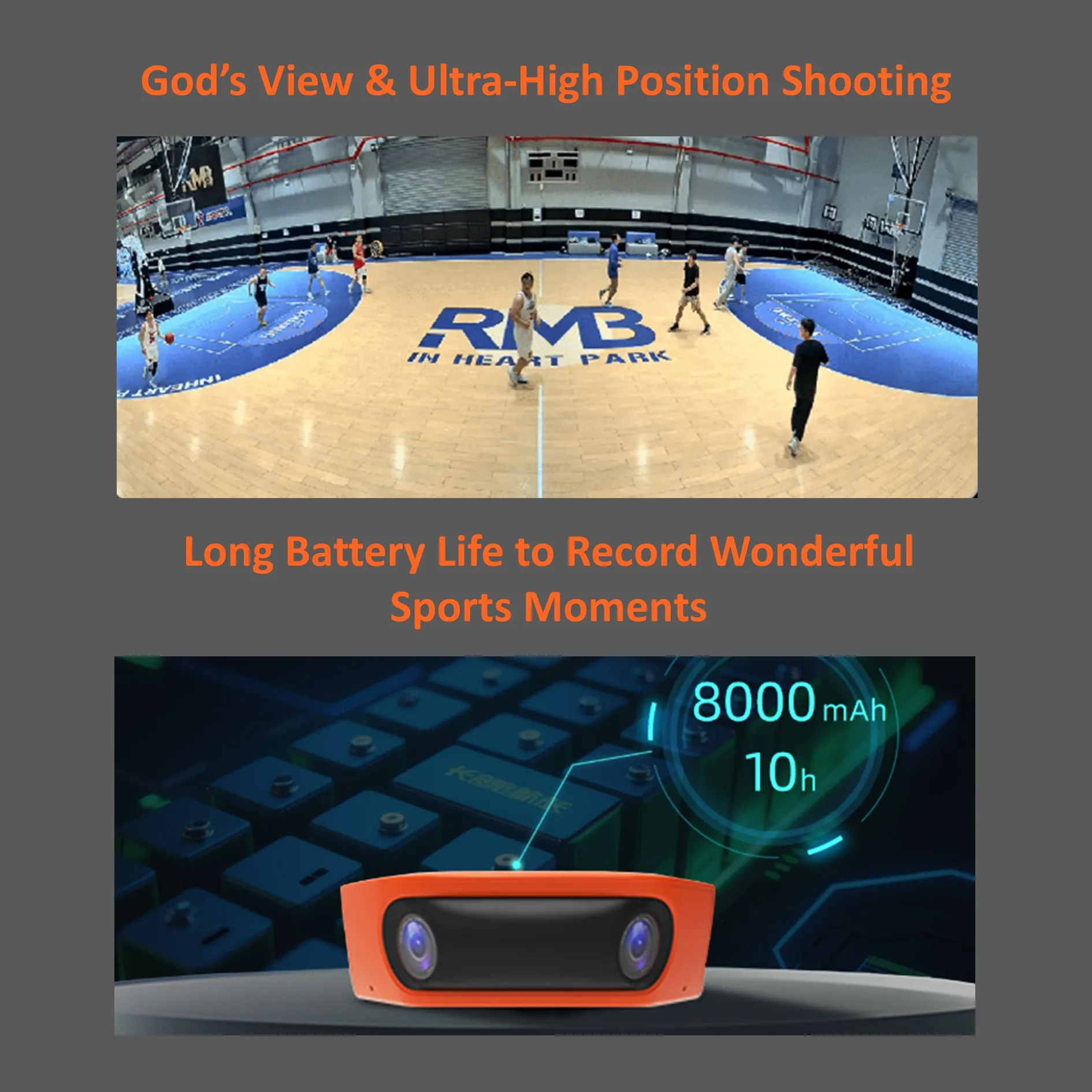 Alternative to VEO Sports Camera with 4K Face Tracking and 1080P Streaming for Football Basketball Teams