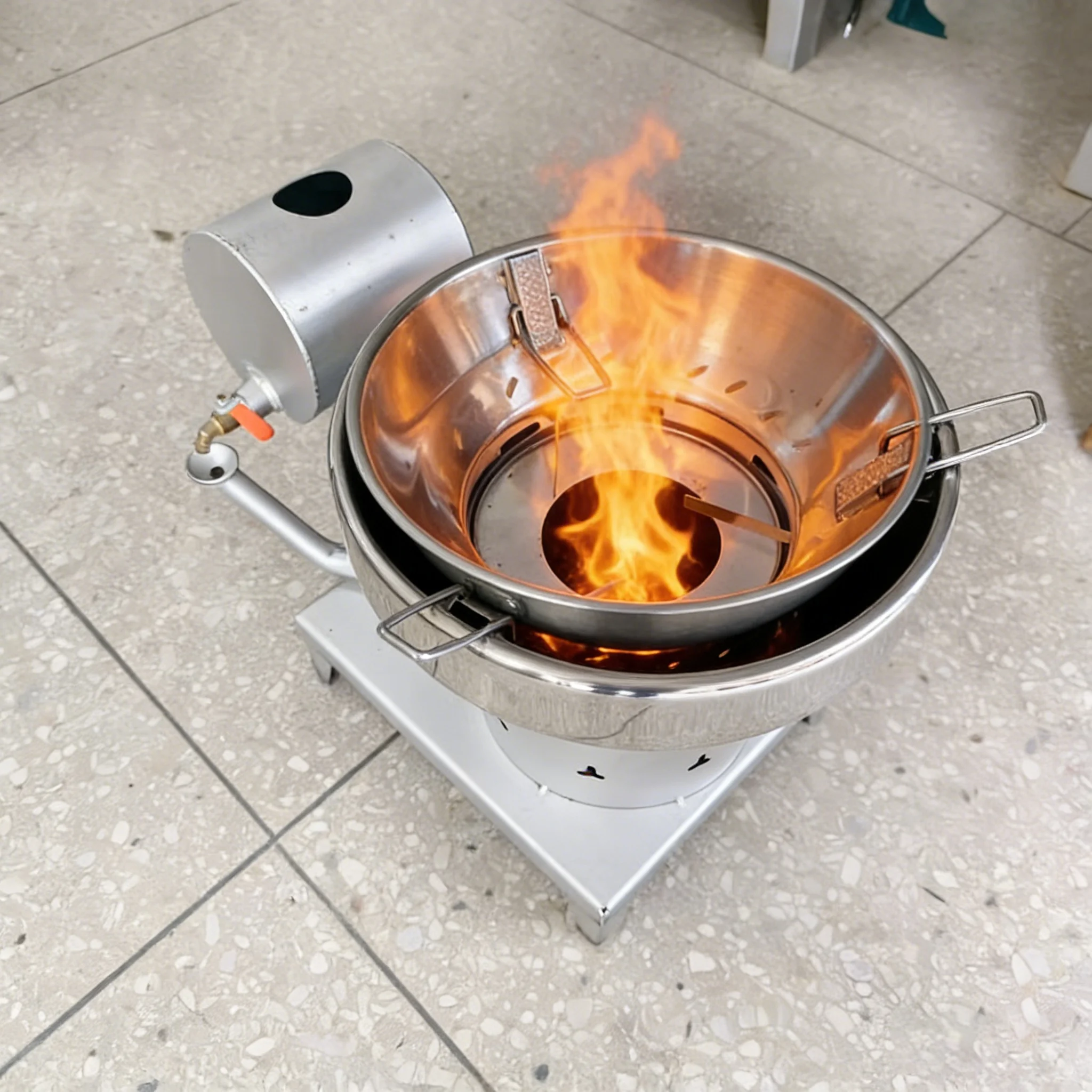 

High Quality Outdoor Stainless Oil burner Stove with Blower Speed Controller Fuel Heater
