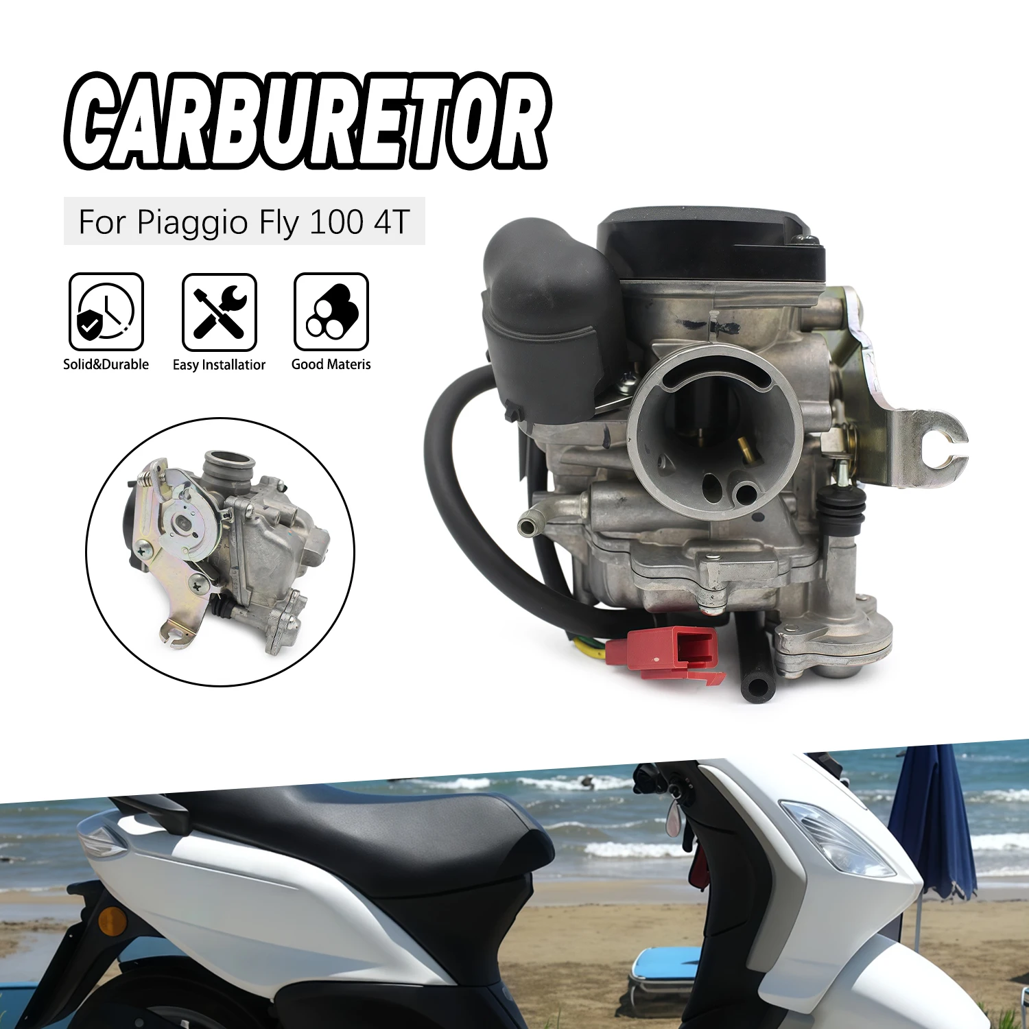 

For Piaggio Fly 100 4T ZIP 1000CC Motorcycle Carburetor Carb CM141909