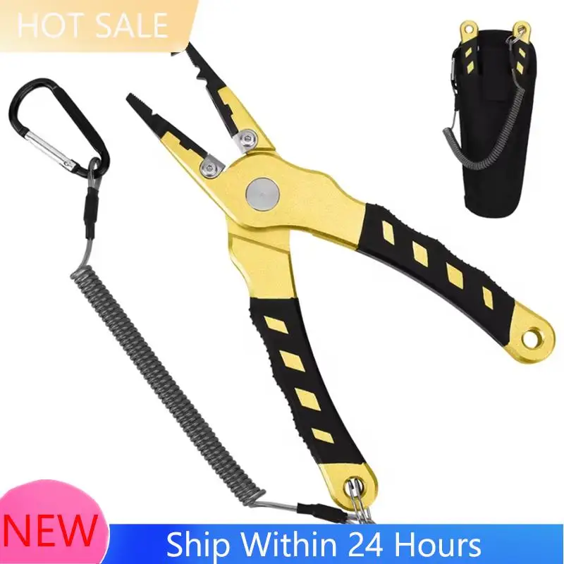 

A78K New Fishing Hook Remover Heavy Duty Aluminium Fishing Pliers Hook Remover Braided Fishing Line Cutting Tackle