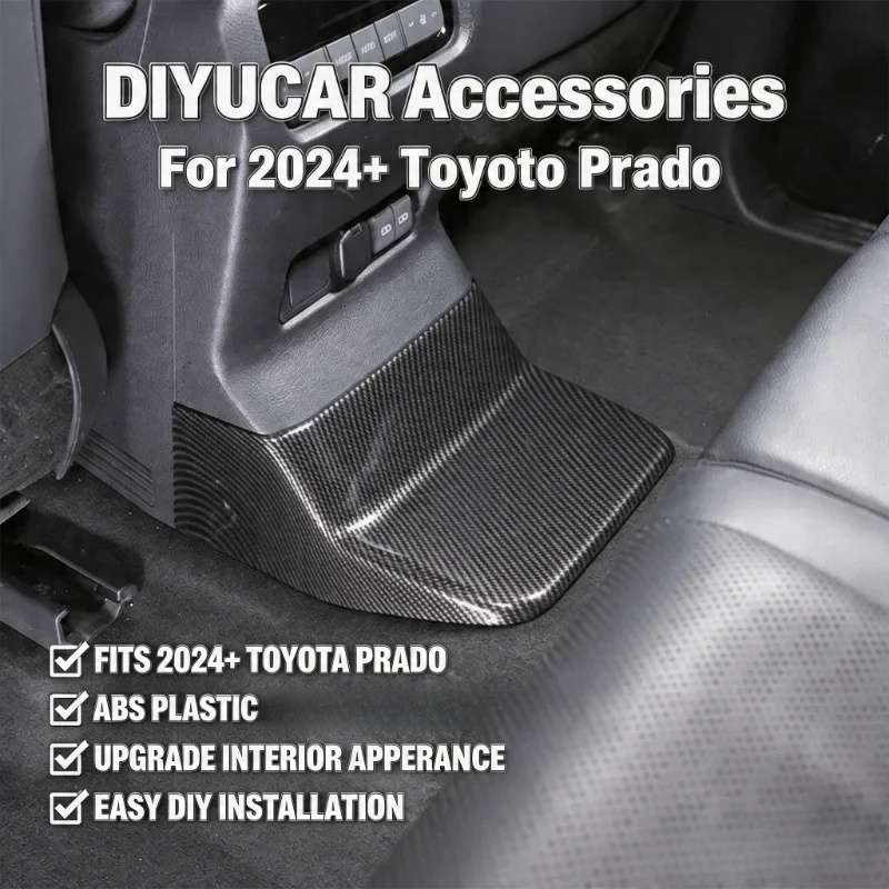 Rear Air Outlet Cross The Bridge Panel Trim For Toyota Land Cruiser 250 Prado LC250 2024-2026 ABS Interior Accessories