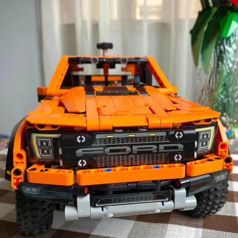 Bloques de construcción TECHNIC Car para niños, juguete de ladrillos para armar camioneta Ford Raptors piezas, ideal para regalo, código 1379, compatible con 42126 y F-150