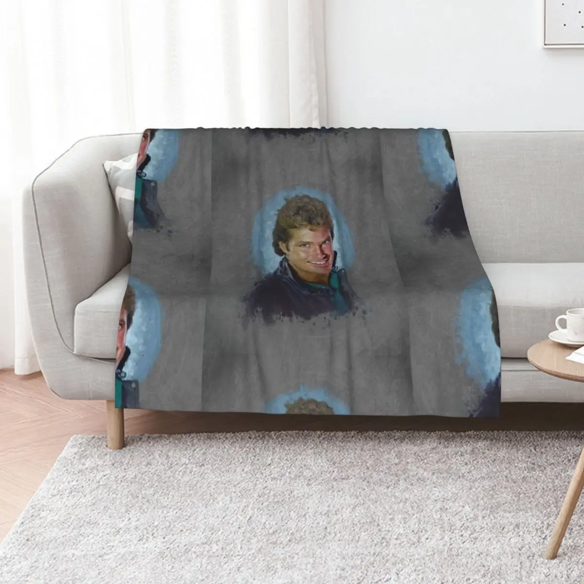 

David Hasselhoff Throw Blanket Extra Large Throw Luxury sofa bed christmas decoration Blankets