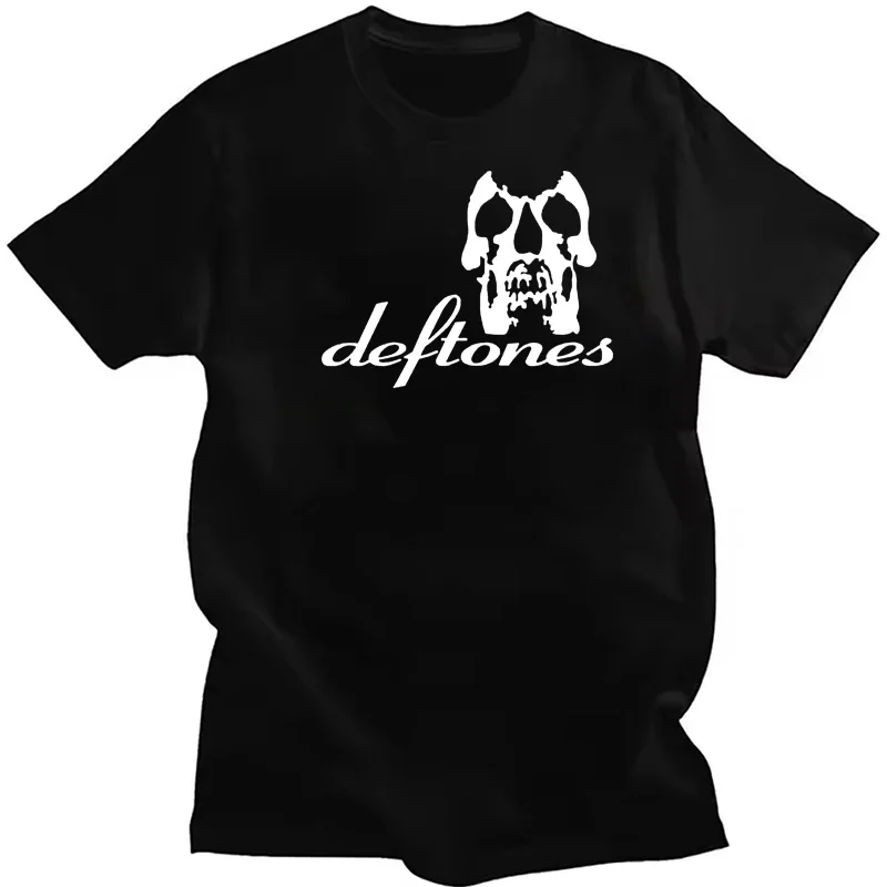 Deftones Rock Band Printed T-shirt Women Men Streetwear Y2K Short Sleeve Top Summer Vintage Retro Casual Loose O-Neck T-shirt image 3