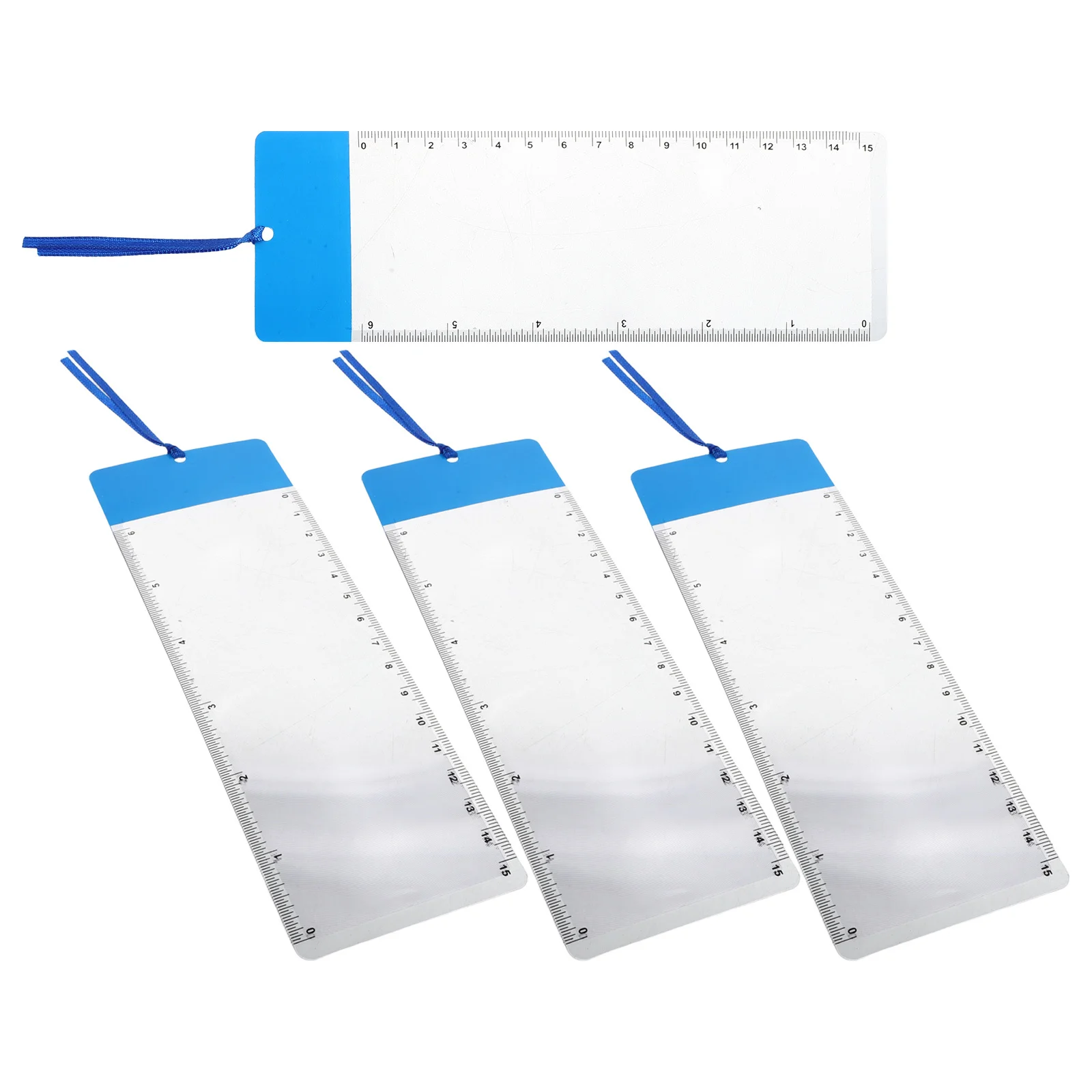 4 шт. портативная увеличительная линейка 3X, для чтения книг