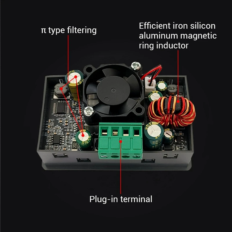 Adjustable 90W DC DC Buck Boost Power Converter CC CV 0.5-36V 5V 6V12V24V Power Module Regulated Laboratory Power Supply