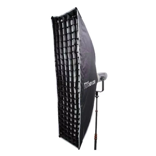 Imagen 2 del producto TRIOPO K3 Series Softbox de rejilla de panal rectangular portátil de liberación rápida con soporte Bowens para Flash de estudio