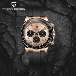 Pagani Design 2024 New VK63 Timed Men's Quartz Watch Luxury Sapphire Waterproof 10 Bar Automatic Date Night Glow Classic reloj h