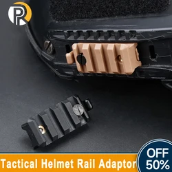 Tactical Helmet Side Rail Adapter, Guia Picatinny, Rail Acessórios, lanterna, arma, caça, Scout Light, Plastic Mount Base, 20mm