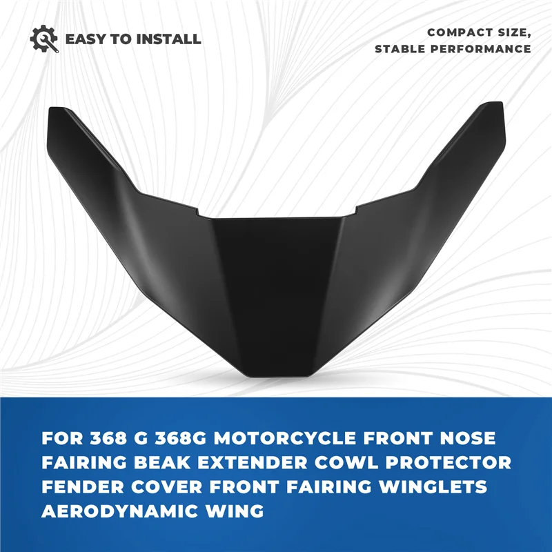 

Передний носовой обтекатель, защита клюва, аэродинамический дизайн для мотоциклов ZONTES 368 G 368G, крылья, передняя крышка, матовые крылышки