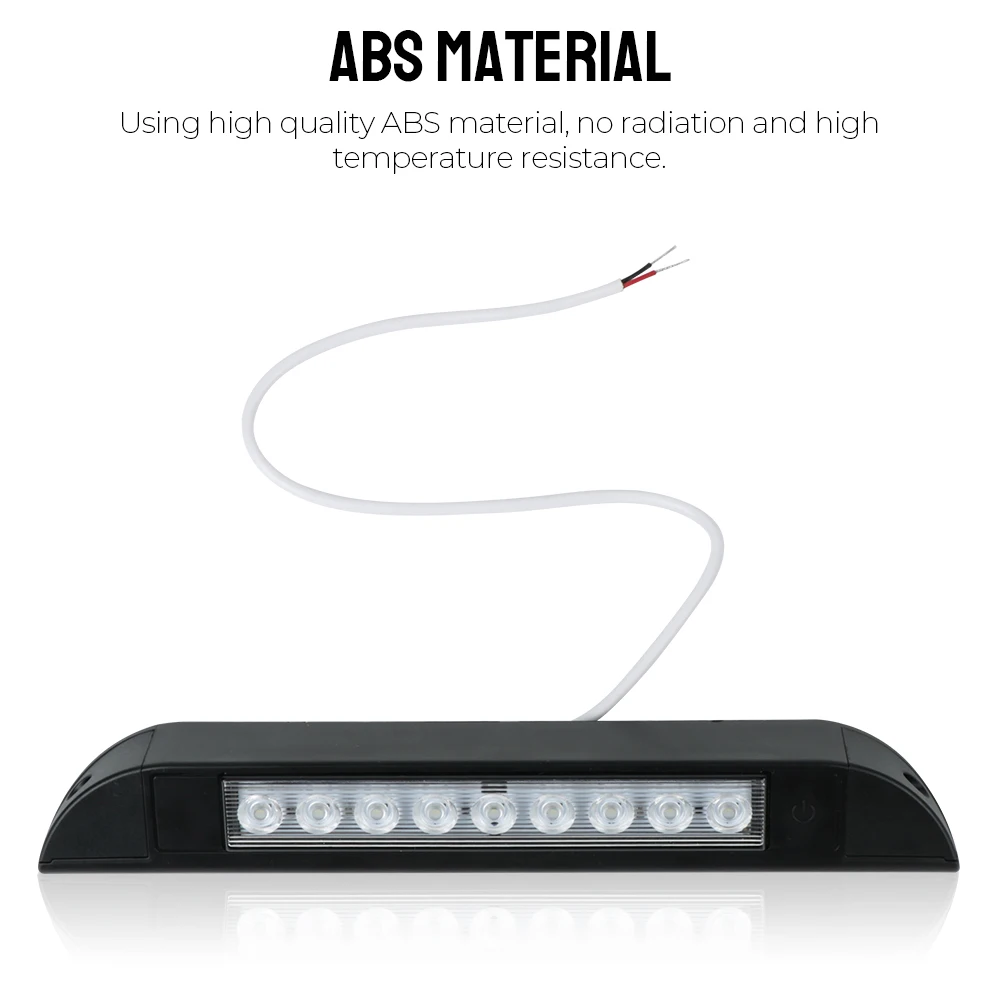 Car RV Caravan Interior Wall Lamps LED Awning Spot Light RV Yacht Indoor Ceiling Light Outdoor Camping Light Light Bar 12V 6000K