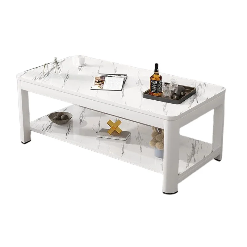 

Daijia living room coffee table new rectangular table double layer
