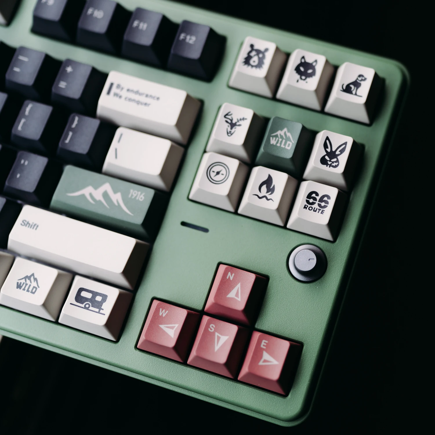 GMKY Wilderness Keycaps Cherry PBT Dye-Subtion Keycaps Cherry Profile For Mechanical Gaming Keyboard