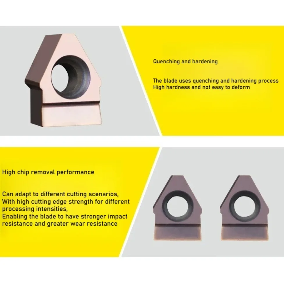 1pc Keyway Broaching Cutter Carbide Insert Blade for CNC Machine Cut Blind Internal Keyway Slotting Groove Spline