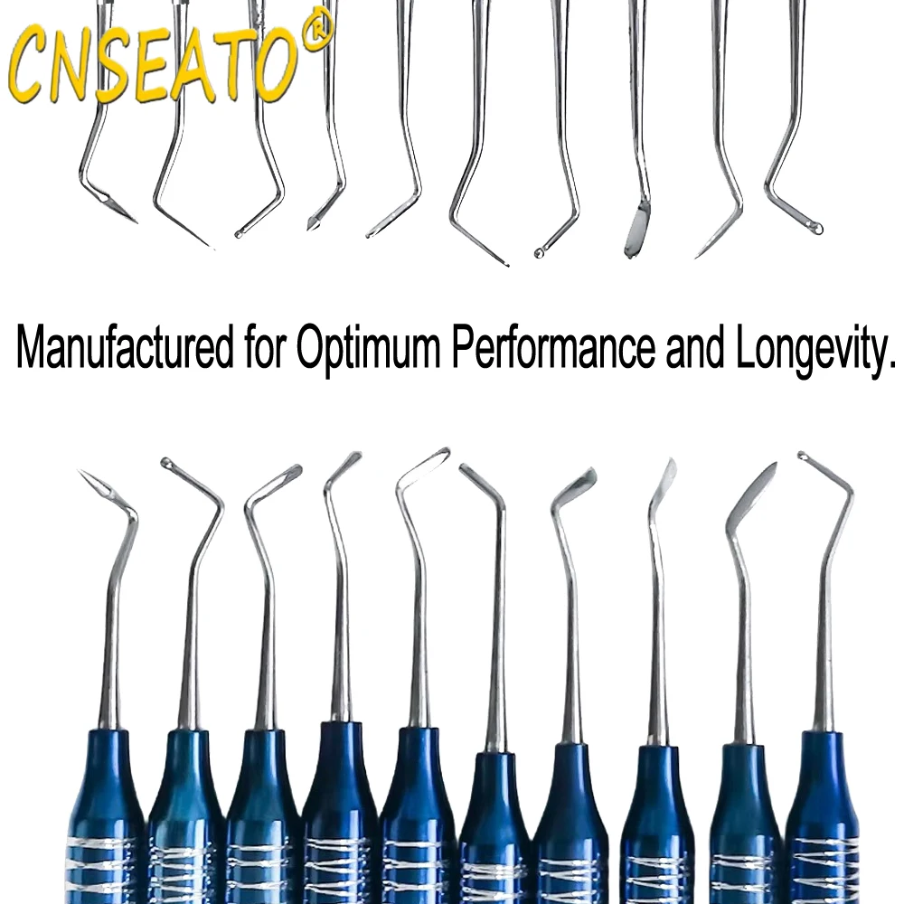 10Pcs Dentistry Composite Resin Filled Scraper Set  Autoclavable Dental Tools Double-Head Restorative Spatulas Dentist Protucts