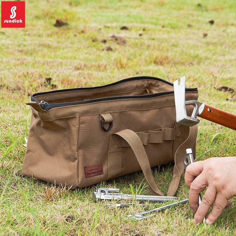 

SUNDICK Outdoor Tent Accessories Bag, Waterproof and Wear-Resistant Storage Box, Miscellaneous Bag, Camping Pegs Hammer Handbag
