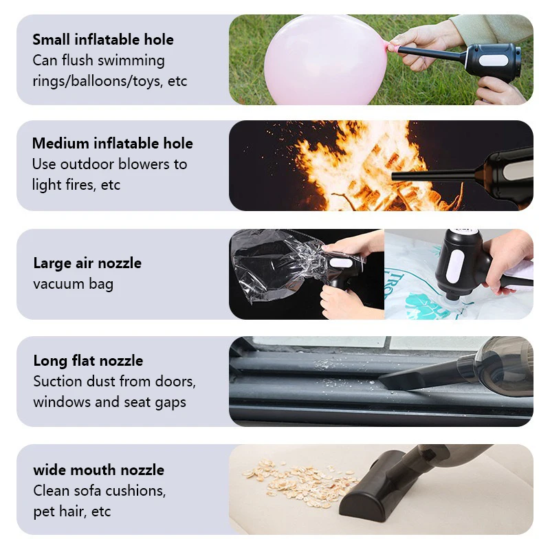 샤오미 휴대용 미니 습식 건식 진공 청소기, 20000Pa, USB 충전, 자동차 4000Mah