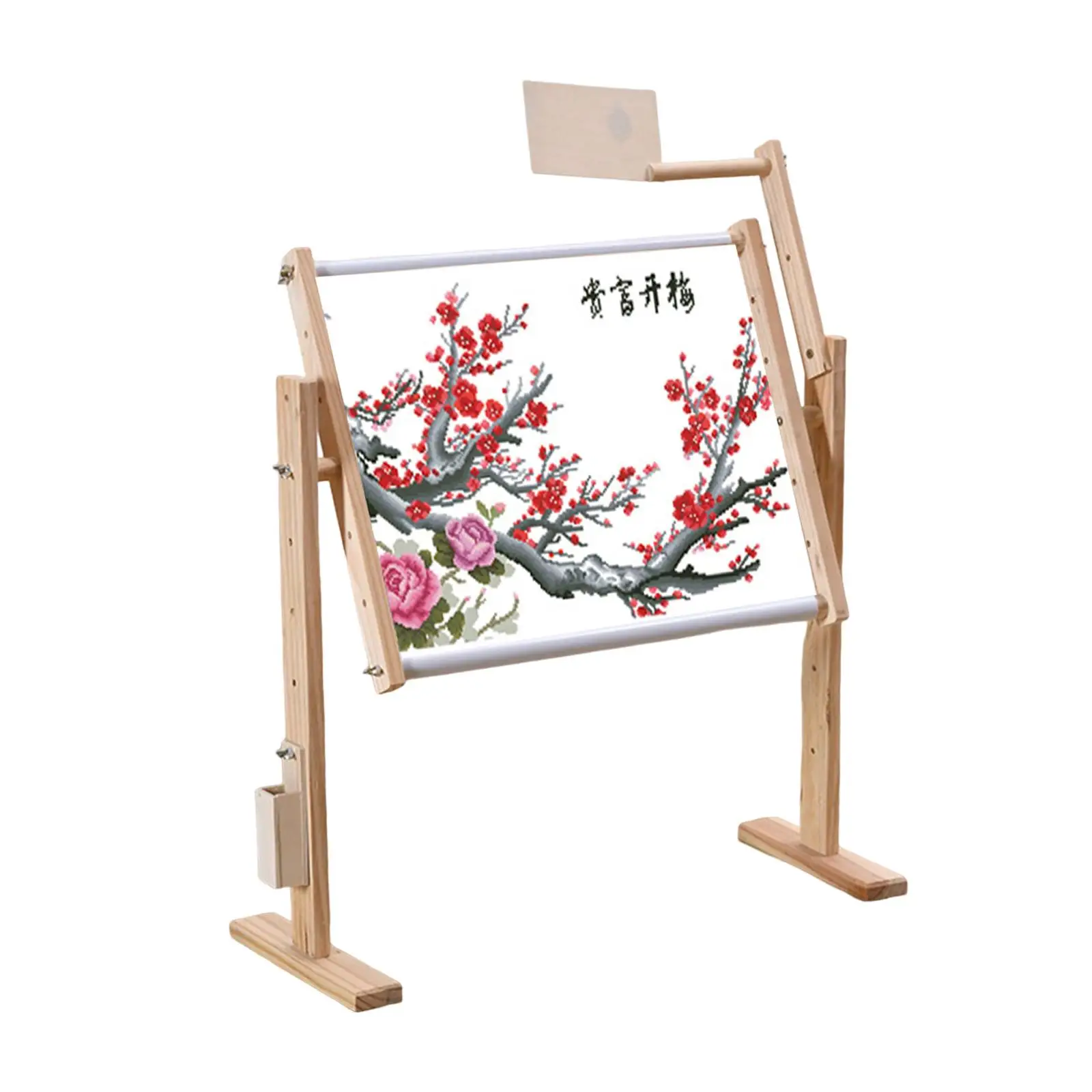 

Регулируемая деревянная подставка для вышивки, стойка для вышивки крестом, подставка для вышивки, стол, инструменты для шитья для рукоделия