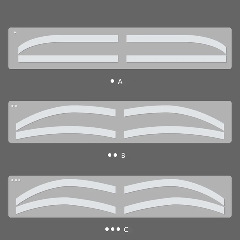 6 par jednorazowych naklejek kształtujących brwi prowadnica do rysowania pomocniczy szablon mikroblading szablon do brwi akcesoria do przybory do makijażu PMU
