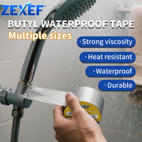 ZEXEF Butyl Tape Self-adhesive Waterproof Aluminum Foil Leak Plugging Color Steel Roof Leak Repahandwir Material Handwork